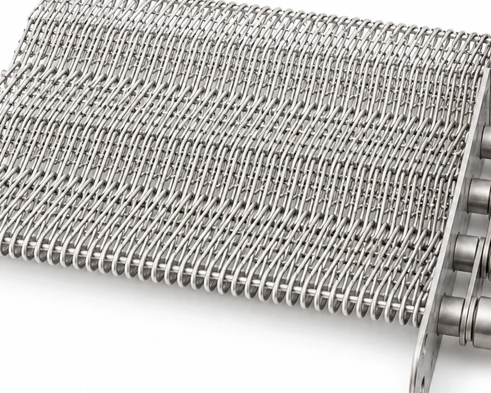 Chain Driven Belt Configurations: Stay Pins, Spirals, Stoppers and Side Guards component detail
