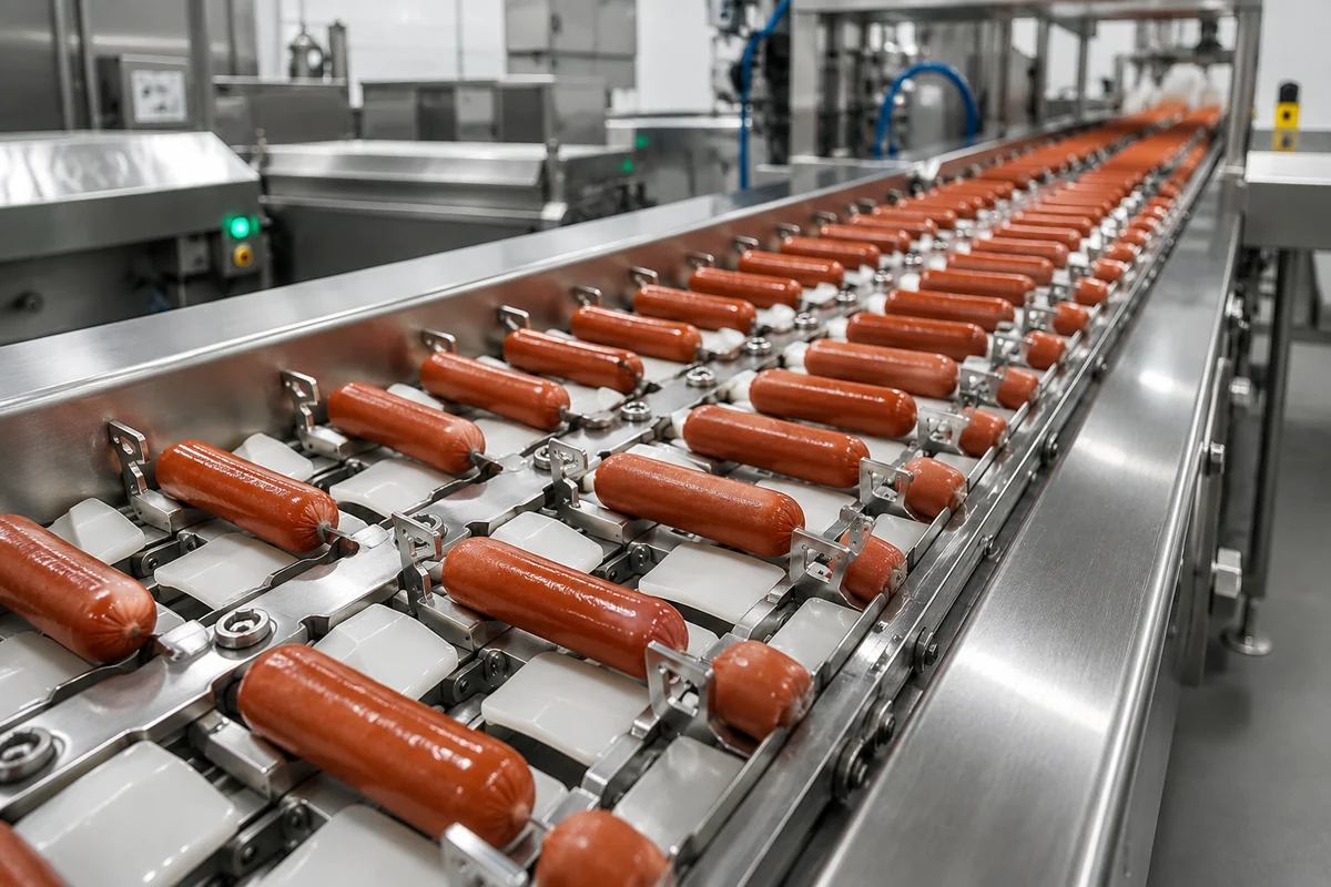 ST-SSC60SB Hot Dog Conveyor Chain application illustration