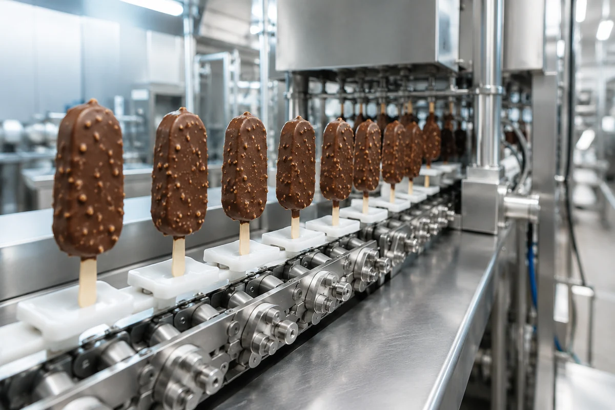 Ice Cream Conveyor Chain application illustration