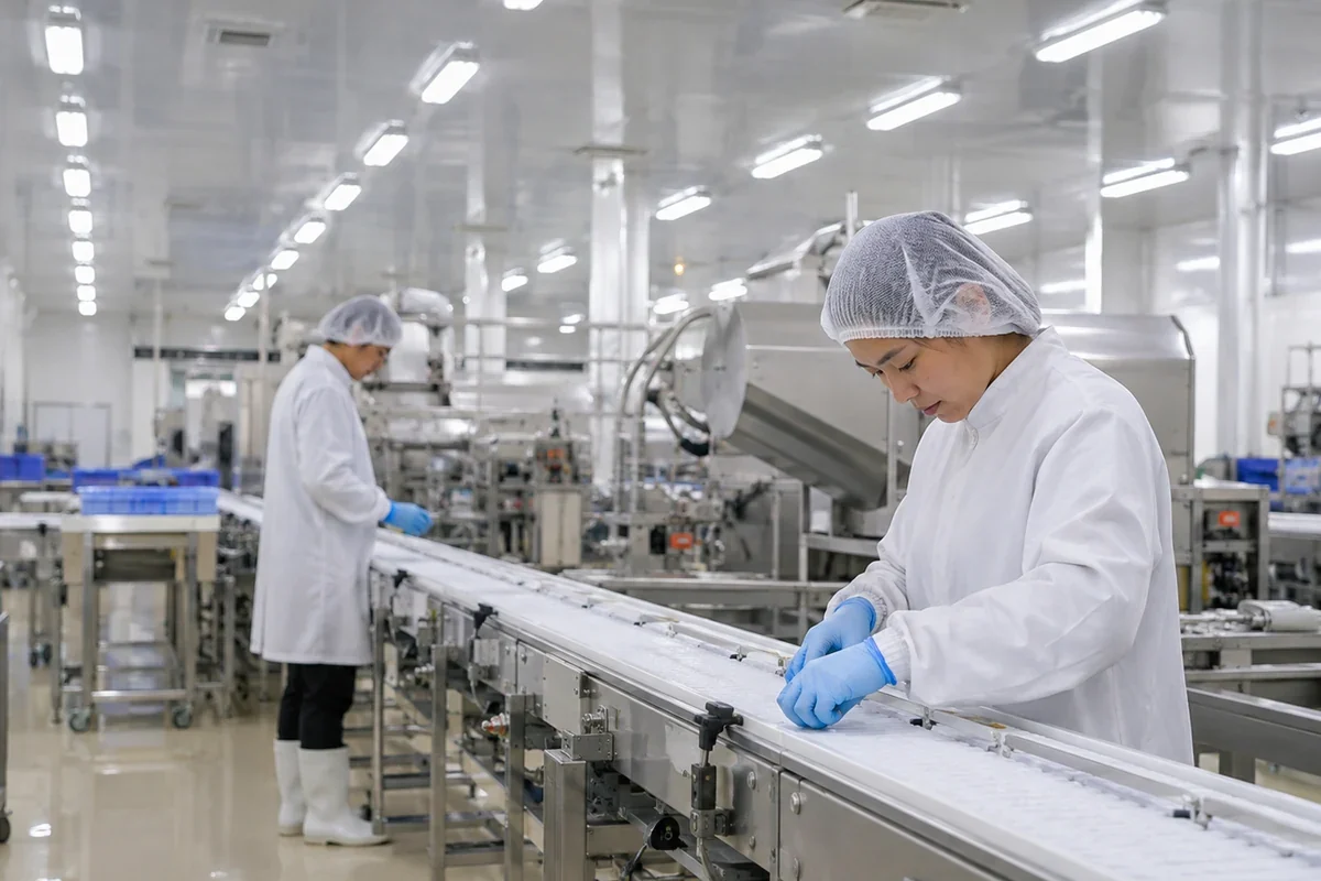 Food conveyor production and inspection