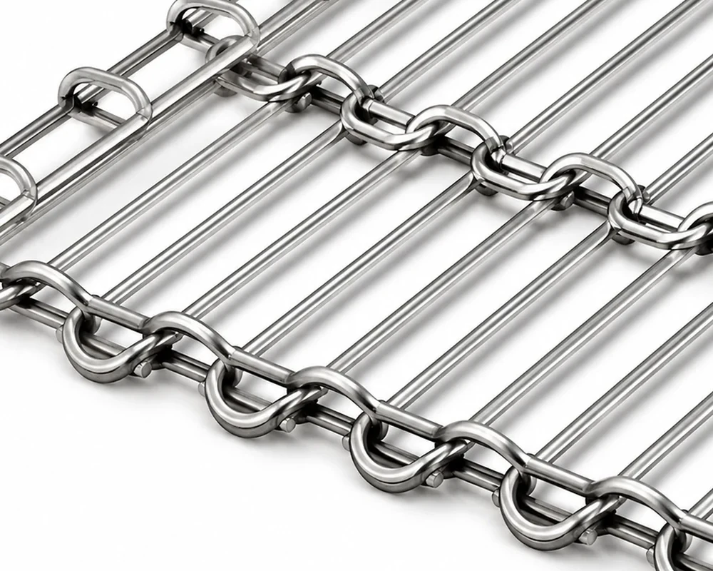 Wire Ring Conveyor Belt construction detail